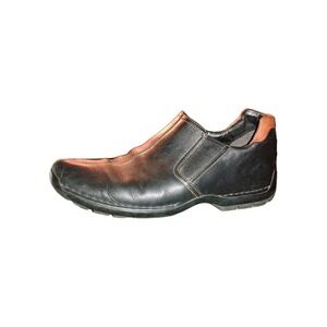 Cole Haan Zeno Driving Loafer Mens Black Brown Leather‎ Slip On Shoes US 9.5 M